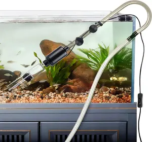 hygger Electric Fish Tank Gravel Cleaner Kit,Removable Water Changer,Sand Washer Filter Changer,Automatic Change Water,Aquarium Cleaning Tool Set,Remove Dirt, Wash Sand,Circulation for 80 to 140 Gallon