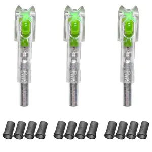 sntxmy 3-Pack Crossbow Lighted Nocks with 4 Sizes .285/.297/.300/.305” Bushings Durable LED Arrow Nocks for Hunting Target Practice