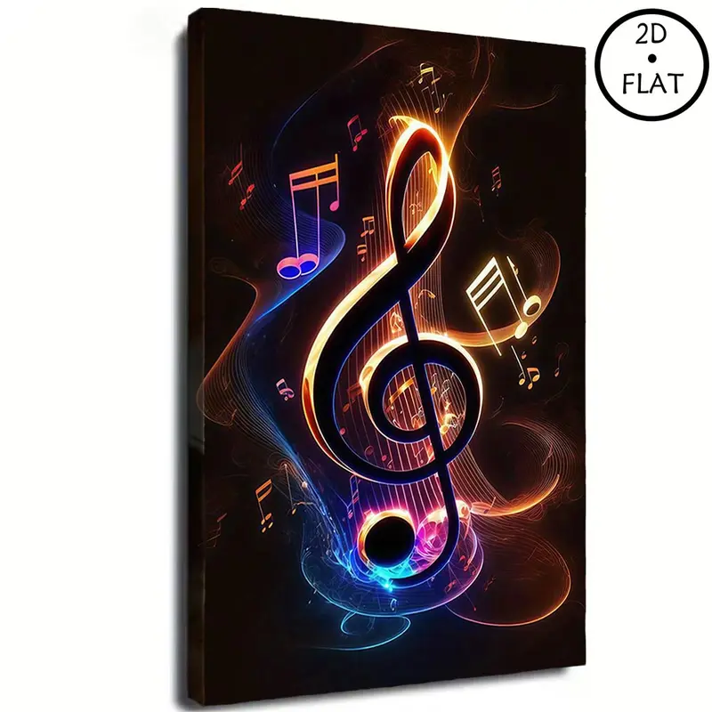 2D Flat, 1pc of Frame Canvas Art, The FourSeasons of Music, an Interesting CreativeCanvas Wall Decoration for Home Bedrooms,Kitchens, Living Rooms, Bathrooms, As Well Asfor Hotels, Cafes, Offices