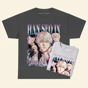 Backlight Han Seo In Manhwa T-shirt, Korean Novel Comic Boylove Gift For fan 100% Cotton Fabric True To Size Shirt