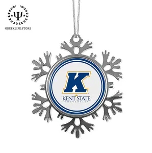 Kent State University Christmas Ornament - Snowflake Metal
