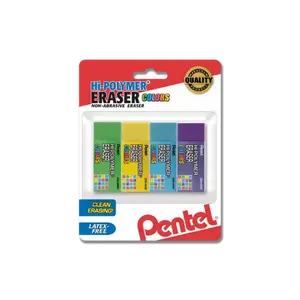Hi-Polymer Eraser Colors - Assorted 4-Pack