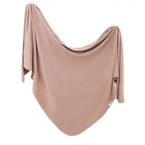 Copper Pearl Knit Swaddle Blanket - Pecan