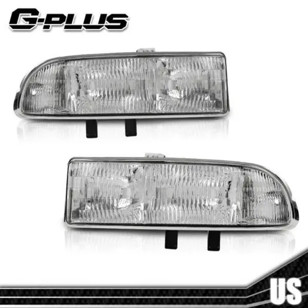 G-PLUS Headlights for 1998-2004 Chevy Blazer S10 Pickup Clear Headlights Lamps Left+Right