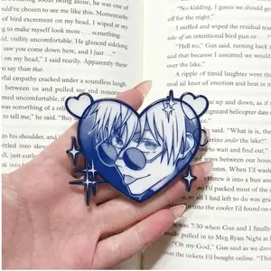 Jujutsu Kaisen Gojo Magnetic Phone Grip, Kindle Holder, MagSafe Compatible, Blue Aesthetic Vibe, High-quality Print, Removable Magnet, Gift for Readers.