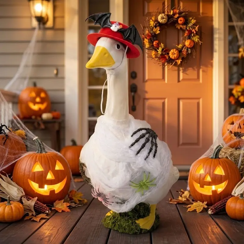 Halloween DIY Spider Silk Hat Costume Set, Creative Halloween Decoration, Porch Goose, Fun and Unique Halloween Accessory