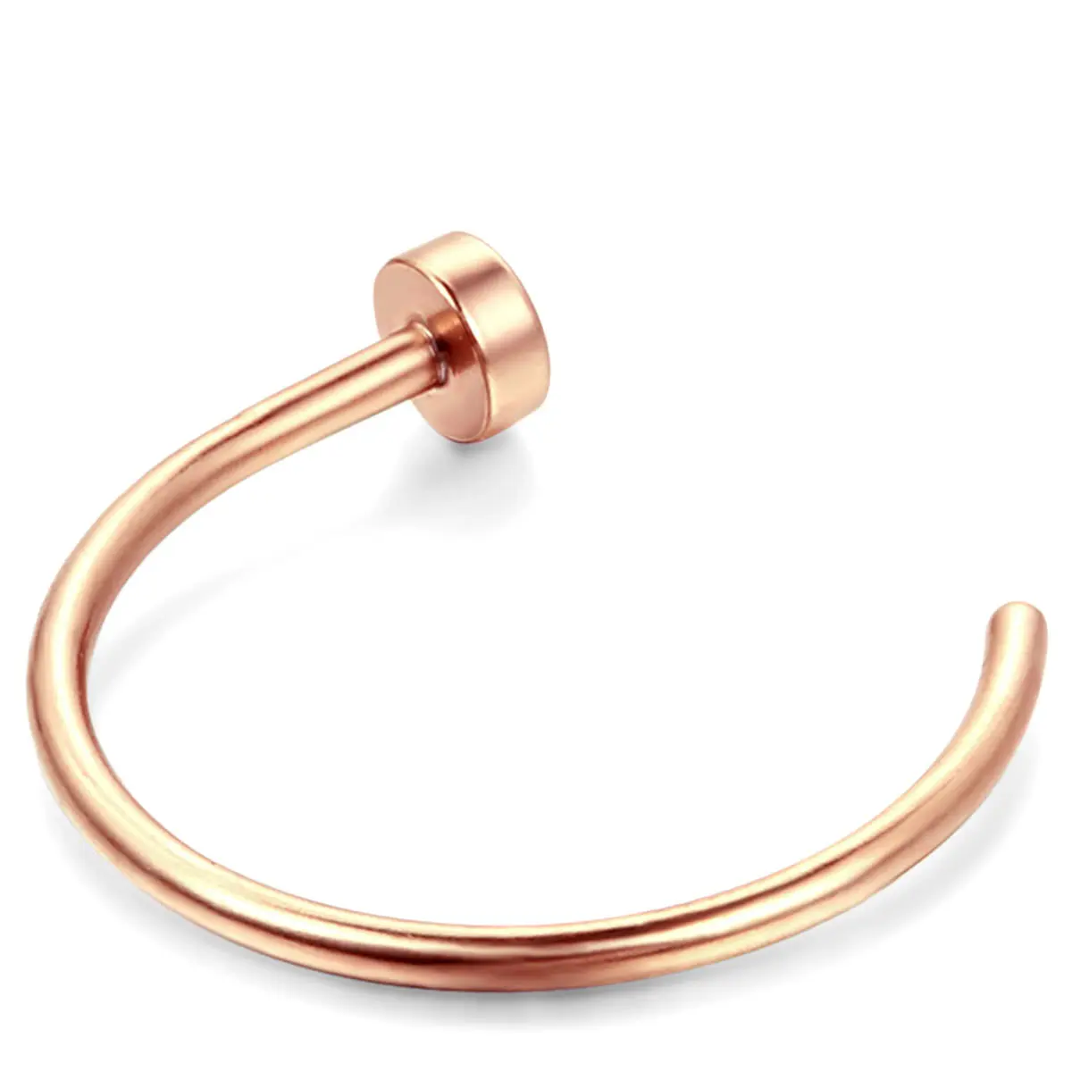OIDEA Stainless Steel Nose Ring, Minimalist Open Curve Piercing for Casual Wear, Small Curved Profile with a Compact Fit, 0.9x1cm