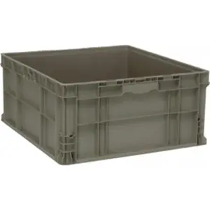 212 MAIN Gray Straight Wall Plastic Storage & Shipping Boxes - 24x22.5x11 in., High Capacity Modular Storage Boxes with Hand Access, Organiser Plastic Organizer for Automotive Accessories