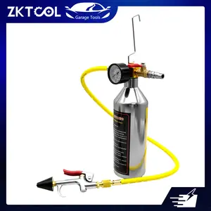 ZKTOOL Automotive A/C Cleaning Kit — Stainless Steel Reservoir-Style A/C System Flushing Tool Set (Includes Hose and Spray Gun), Suitable for Automotive HVAC Systems (R134a, R12, R22)