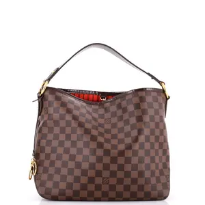 Pre-owned Louis Vuitton Canvas Coated Shoulder Bags Delightful NM Handbag Damier PM by Rebag
