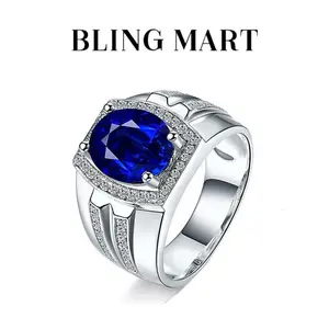 Bright Smooth Dark Blue Matte Titanium Promise Ring for Men, Noble Domineering Velvet Style Jewelry Perfect for Anniversary, Birthday Gift fashion