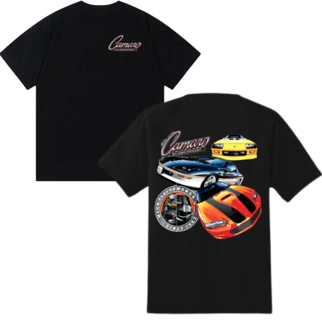 Vintage Camaro Graphic T-Shirt – Retro Muscle Car Streetwear Tee for Men and Women