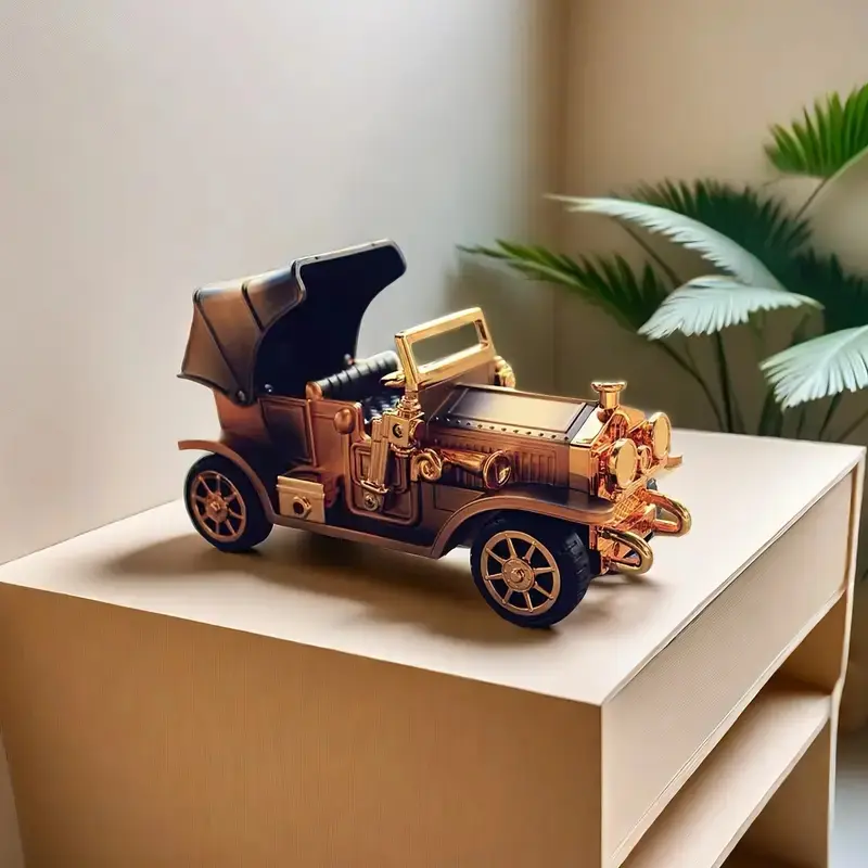 Vintage-Style Classic Car Figurine, Perfect Birthday Gift for Him, Ideal for Home & Office Decor, Creative Present for Friends, Sculpture Desk Decor, Statue Figurines