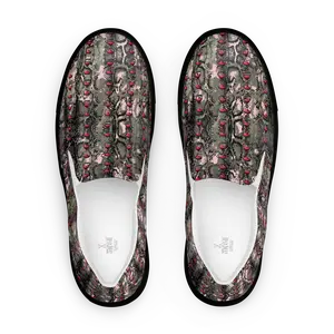 Basilisk skin slip on mens shoes