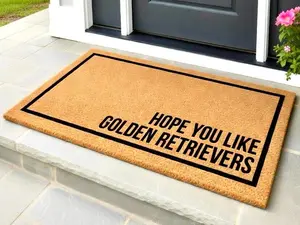 Hope You Like Golden Retrievers Doormat, Dog Doormat, Housewarming Gift, Golden Retriever Doormat, Dog Door Mat, Dog Lover Gift, Welcome Mat