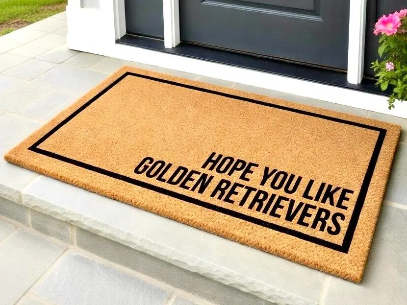 Hope You Like Golden Retrievers Doormat, Dog Doormat, Housewarming Gift, Golden Retriever Doormat, Dog Door Mat, Dog Lover Gift, Welcome Mat