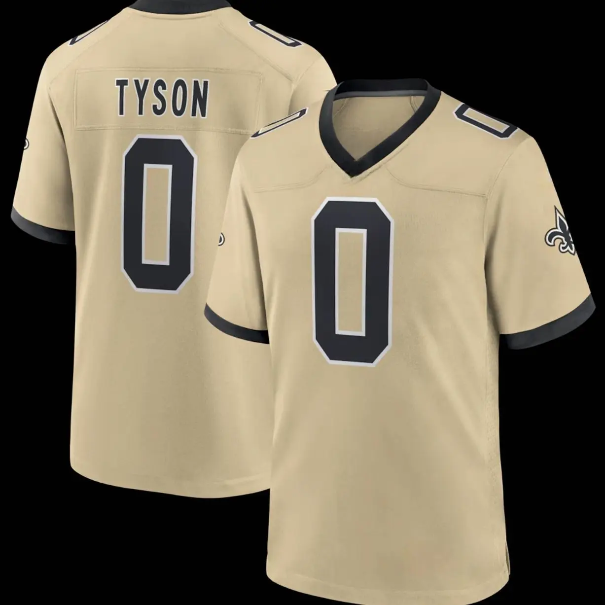 Unisex Football inspired by Tyson 0 New Orleans Draft First Round Pick No. 8 Alternate Game Jersey - Gold