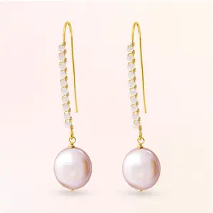 Baroque Pearl and Crystal Earrings