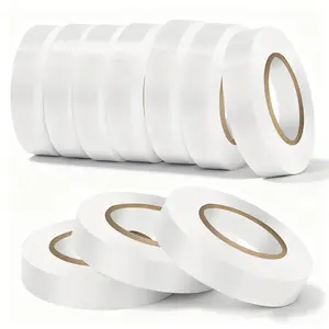 10 Pack White Electrical Tape,High Temp  Insulating Tape,0.7 inch Wide x 66FT Long, Flame Retardant for  DIY & Industrial Electrical Repairs