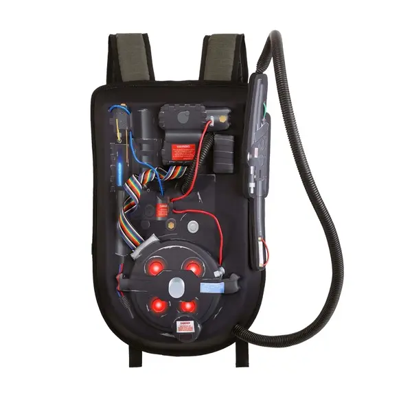 HalloweenCostumes Officially Licensed Ghostbusters Graphic Canvas Proton Pack Backpack with Wand, Zip Closure, and Adjustable Padded Shoulder Straps