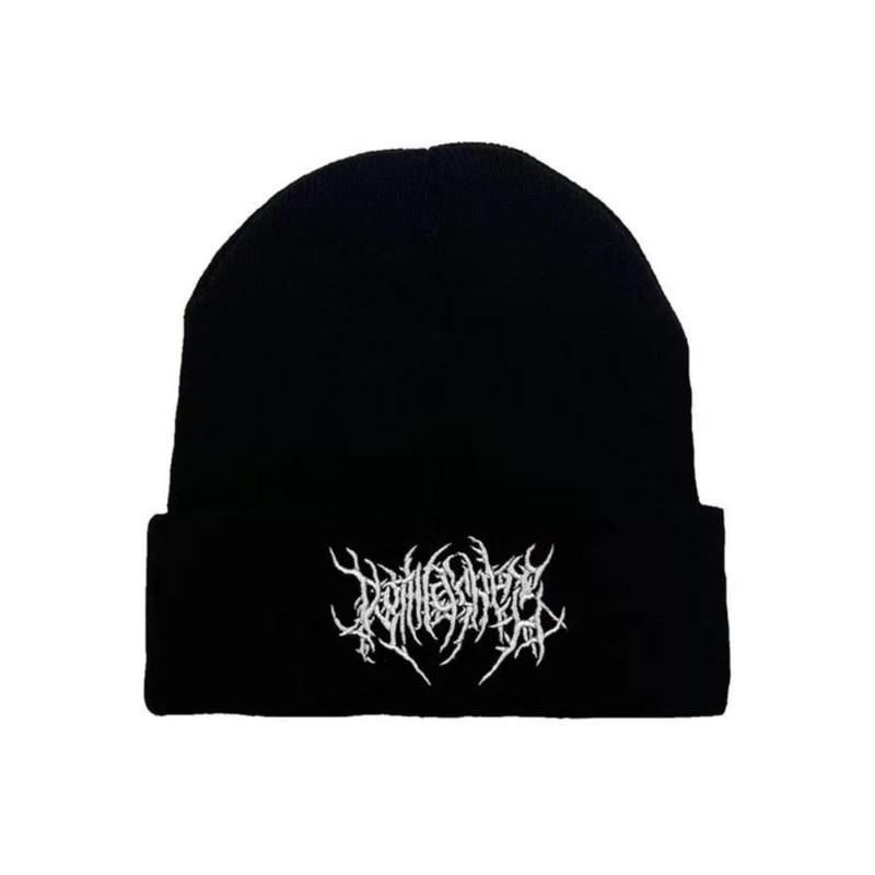 Solid Color Embroidered Gothic Street Punk Knitted Hat – Warm Ski Cap for Autumn and Winter, Unisex Couple Style, Soft Comfortable Cold Weather Headwear, TikTokShopBlackFriday design baseball Assorted Acrylic Knit Beanie Set skull adjustable casual wear Solid Color Embroidered Gothic Street Punk Knitted Hat – Warm Ski Cap for Autumn and Winter, Unisex Couple Style, Soft Comfortable Cold Weather Headwear, TikTokShopBlackFriday design baseball Assorted Acrylic Knit Beanie Set skull adjustable casual wear