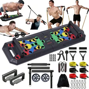 Multifunctional Abs Push-Up Board Set, Home Gym Equipment for Chest & Abdominal Muscles, Portable Workout Stands, Professional Quality, Fitness Equipment