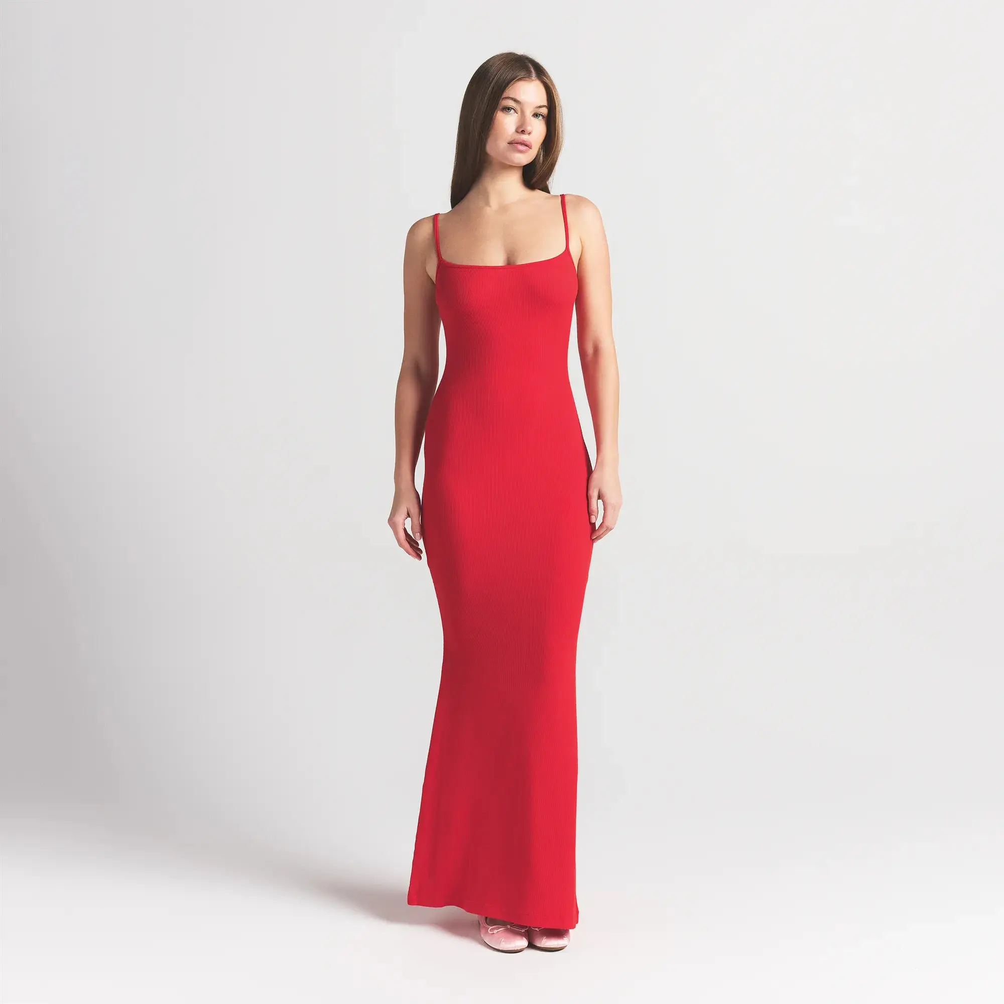 slip white dress Kiralee Luxury Satin Slip Dress