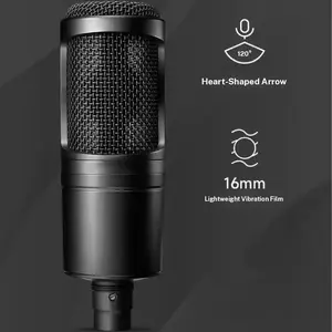 Professional version live microphone, wired condenser microphone, anchor recording 48V microphone
