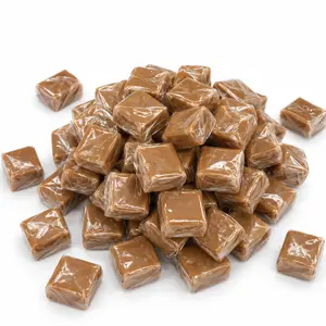 Original Wrapped Caramel Squares Candy - 60 Pieces per LB Nostalgia Candy, Bulk Candy - Big Scoop 16 oz (1 LB)