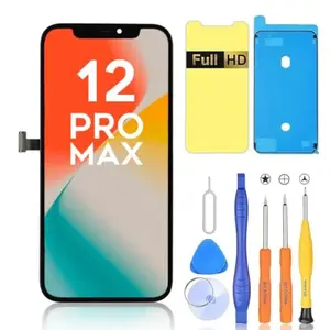 Ayake Screen Replacement for iPhone 12 Pro Max Full HD Display and Touch Digitizer Assembly 6.7inch Face ID and True Tone