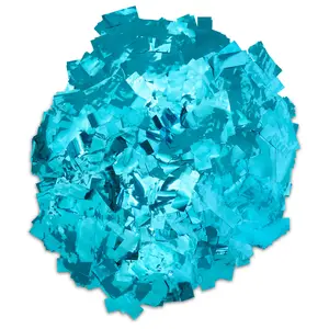 Rectangle Light Blue Metallic Confetti – Premium Mylar Slow-Falling 1lb Loose Pack