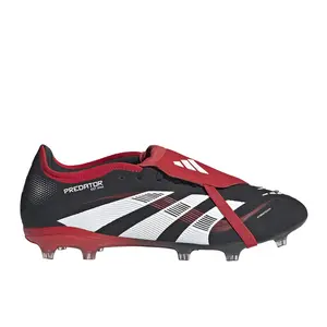 adidas Mens Predator Pro Bwr Fold-Over Tongue Firm Ground Soccer Cleats  - Black, Red, White