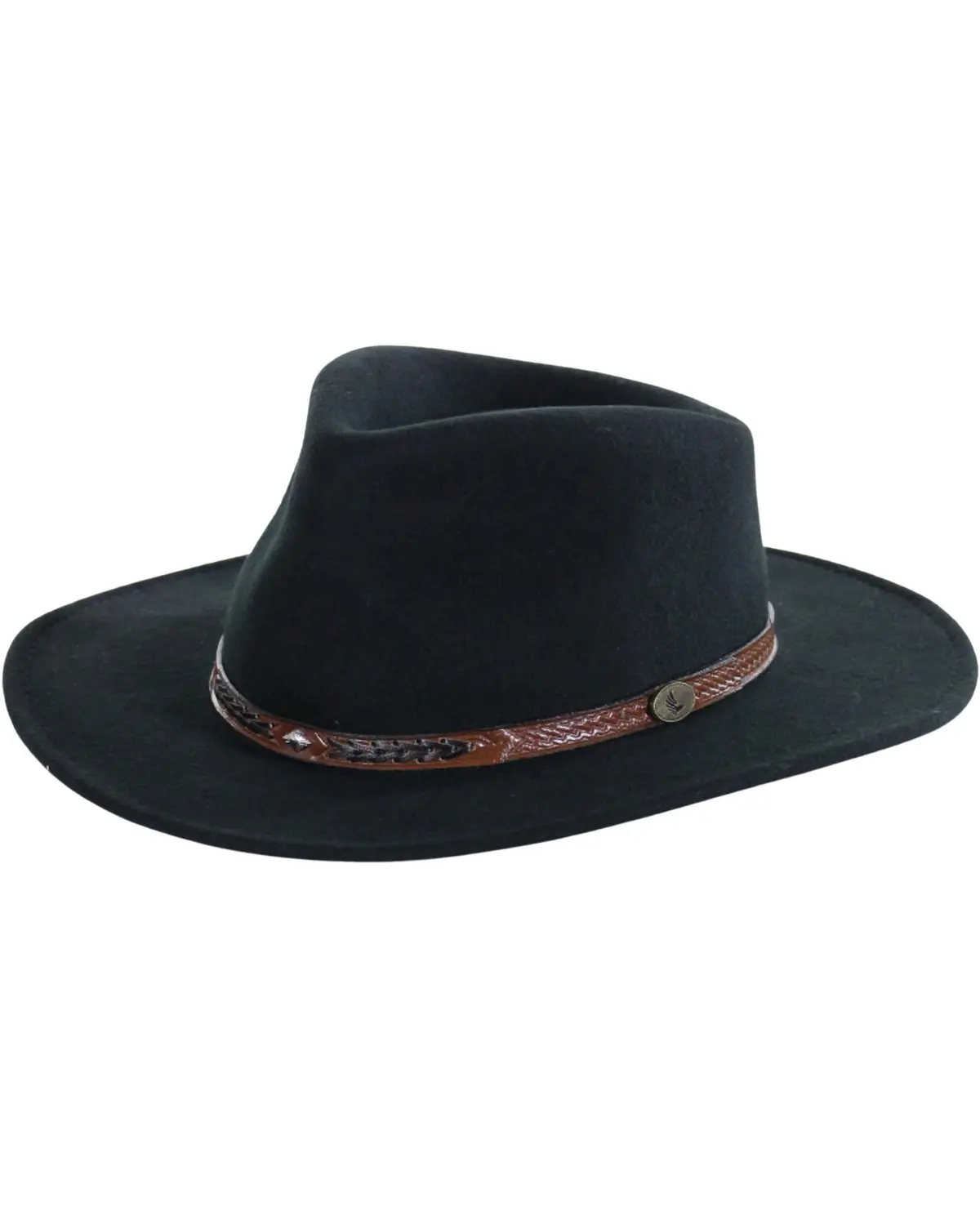 Cody James Men's Men'S Durango Crushable Felt Western Fashion Hat - Bbcjdf56-Blk