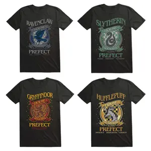 All Houses #HarryPotter Alumni Prefect T-Shirt, Magical School Hogwarts Graphic Cotton Unisex Shirt, Best Gift For HP Fans, Lovers