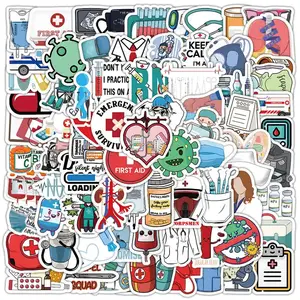 First Responder Owned 100 Medical Stickers for Medical Personnel EMT Paramedic Nurses Doctors Students Waterproof Vinyl Fun & Practical Learning Tools