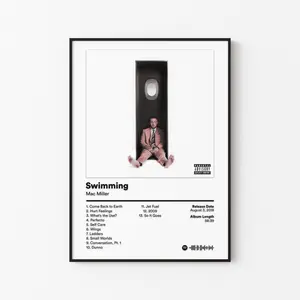 [ ALBUM POSTER UNFRAMED - SALE UP TO 45% ] Mac Miller Album Poster Hip Hop Wall Art Aesthetic Room Music Setup Man Cave Gift for Him