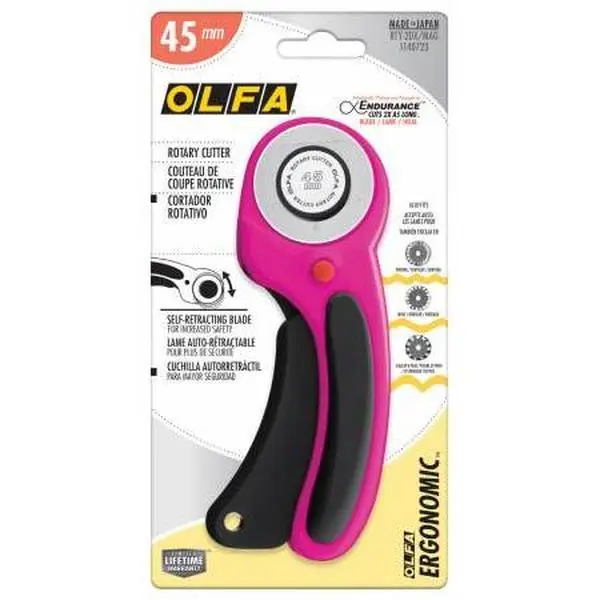 45mm Ergonomic Olfa Rotary Cutter