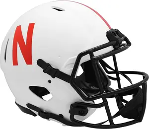 Riddell Nebraska Huskers LUNAR Alternate Revolution Speed Authentic Football Helmet