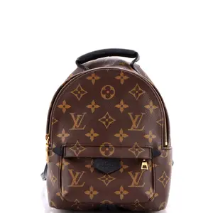 Pre-owned Louis Vuitton Canvas Coated Backpacks Palm Springs Backpack Monogram Canvas Mini by Rebag