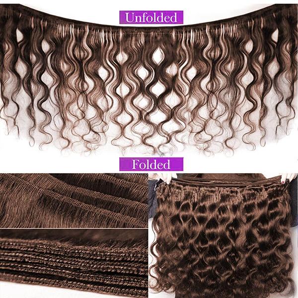 #4 Chocolate Brown Body Wave Human Hair Bundles 15A Grade Brazilian Human Hair Bundles 100g per Bundlle 1/3/4 Bundles For Women #4 Chocolate Brown Body Wave Human Hair Bundles 15A Grade Brazilian Human Hair Bundles 100g per Bundlle 1/3/4 Bundles For Women