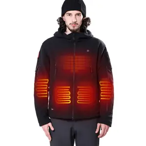 Men's Polar Fleece Heated Jacket With 12V Battery Pack