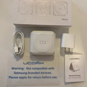 UCOMX Nano 3 in 1 Wireless Charger for iPhone XR 11 12 13 14 15 16 - Magnetic Foldable Charging