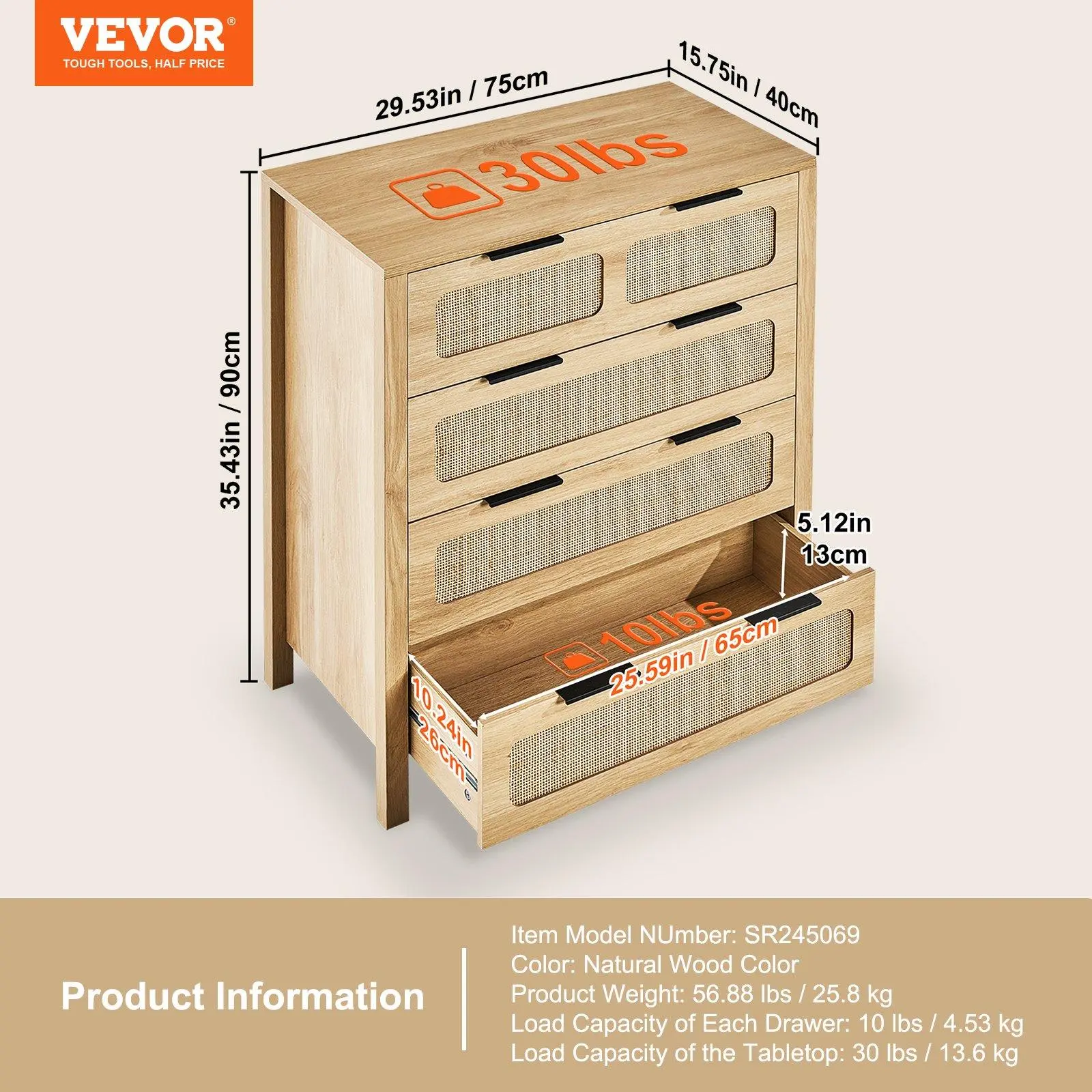 4 Drawers