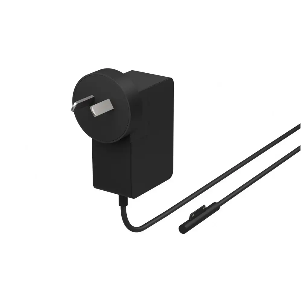 Microsoft 24W Default Charging Power Ultra-Slim Magnetic Laptop Charger Adapter Q6T-00004 with Australian Plug Tip for Surface, Surface 2 Devices