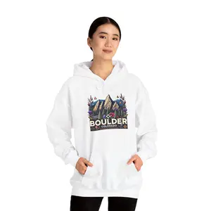 Boulder, Colorado Sweater Unisex Hoodie Sweater Unisex Hoodie for Lovers Best Gift for Her, Cozy Winter Pullover, Holiday Gift Idea, Festive Couples Sweatshirt,