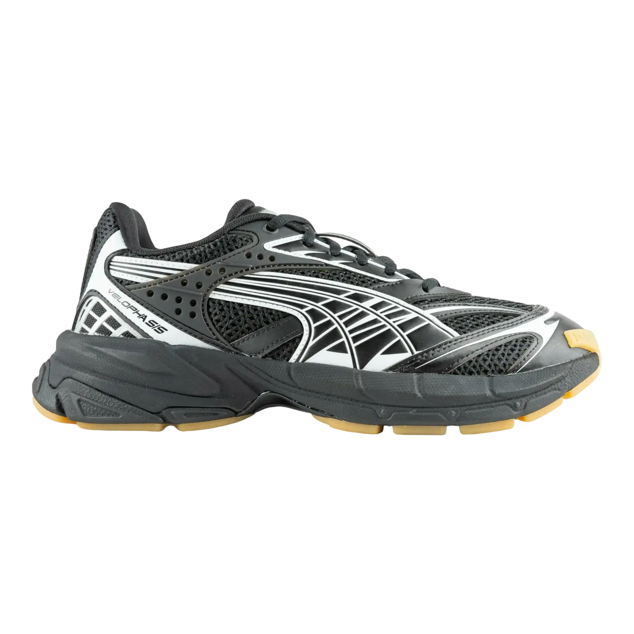 PUMA Velophasis Technisch Sneaker in Puma White/Puma Black Mesh | Low-Top