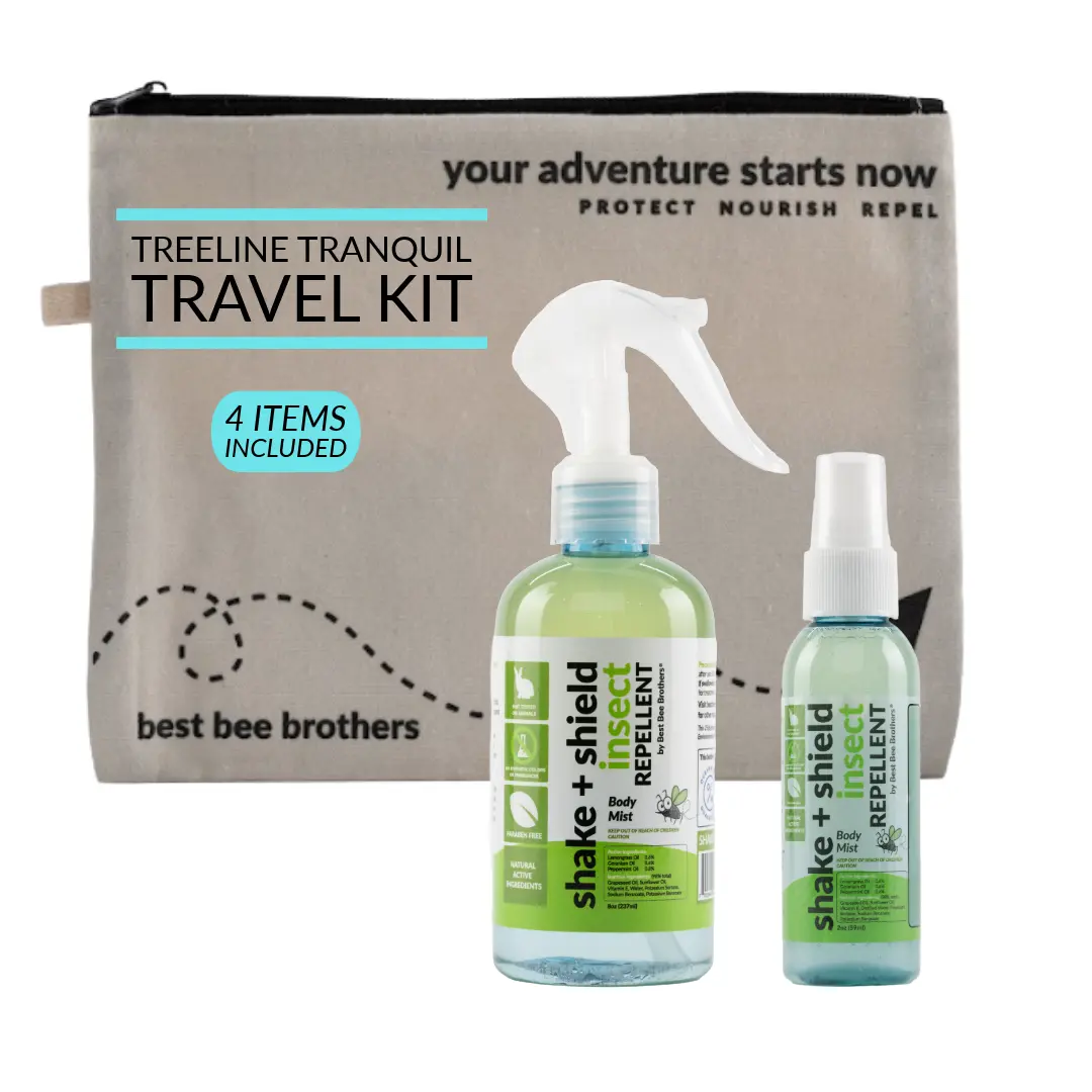 Best Bee Brothers Mosquito Spray Plant-Based Bug Repellent Kit for Outdoor Use (4 pcs)