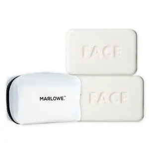 Dual-Sided Soap Bar Bundle + Case Body Care Moisture Olive Moisturizing Apricot Exfoliant