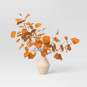 Large Orange Fall Leaf Artificial Plants Arrangement - Threshold