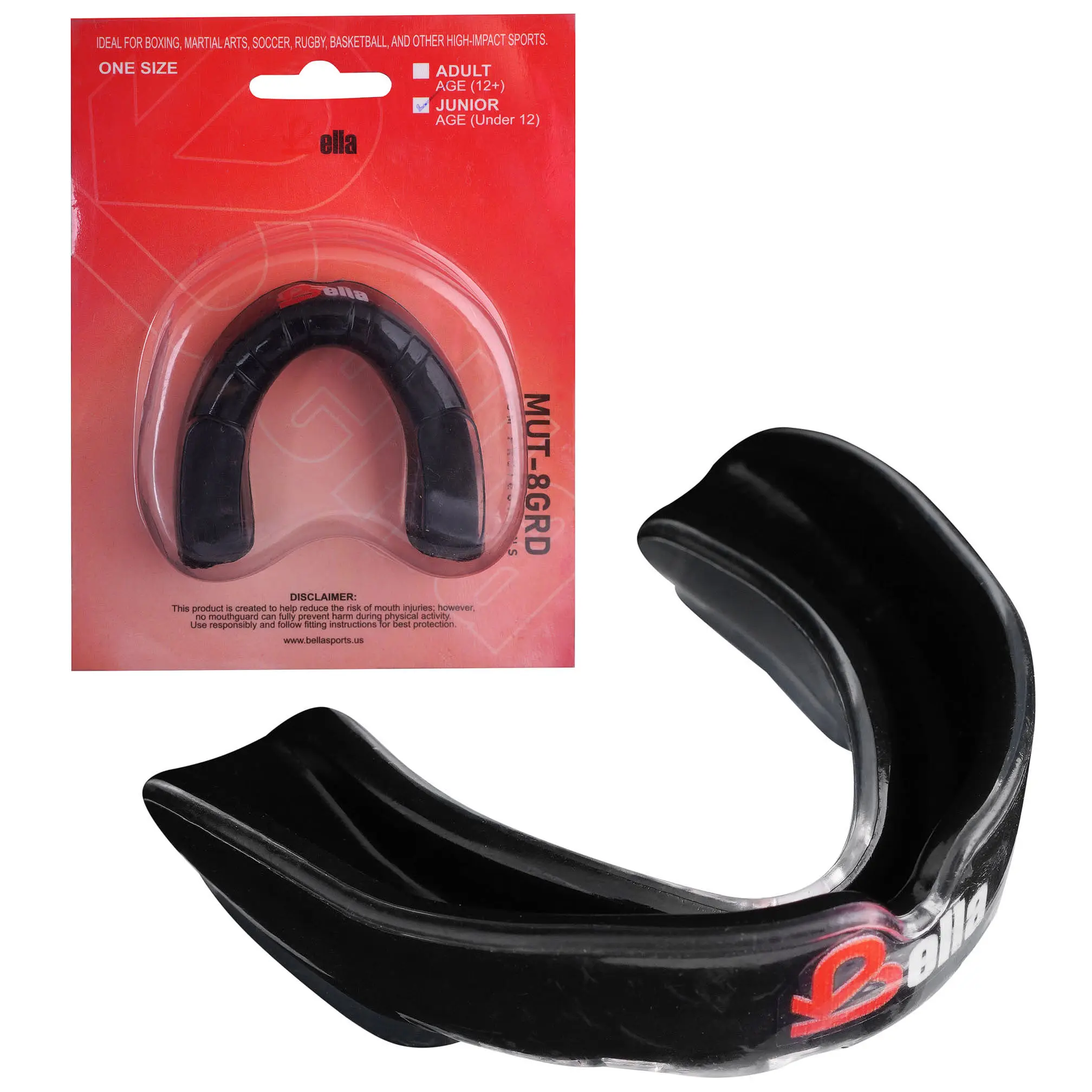 Bella Sports Mouth Guard for Boxing, MMA, Football & Martial Arts – Shock Absorbing Sports Mouthguard for Teeth Protection – Comfortable Breathable Athletic Gum Shield for Adults & Youth